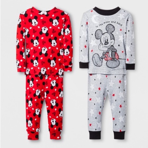 Disney Other - DISNEY Mickey Mouse 4pc Pajama Set